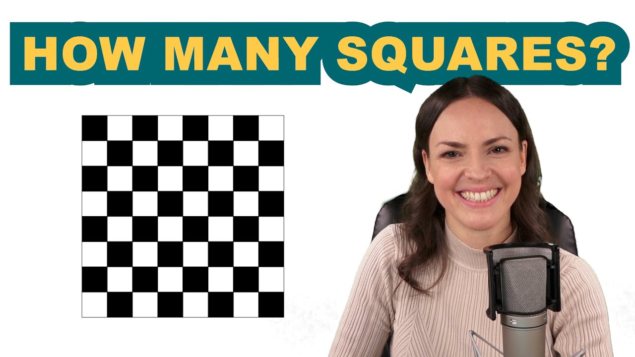 How many SQUARES can you find? &ndash; Math Puzzle