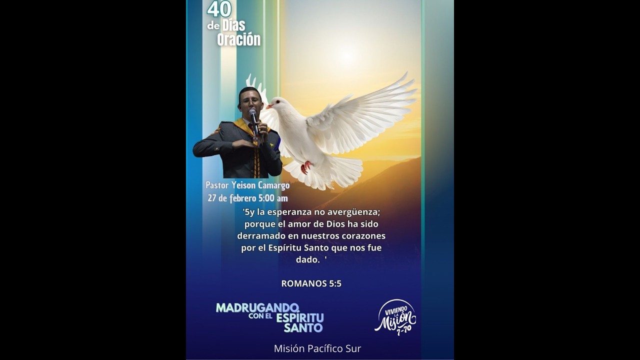 MADRUGANDO CON EL ESPIRITU SANTO.  DIA 27: EL BAUTISMO DIARIO CON FUEGO.  PR YEISON CAMARGO