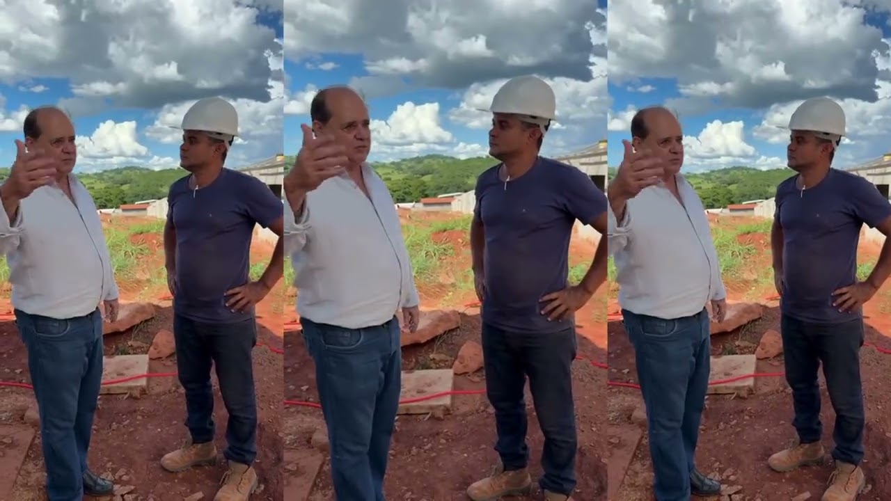 Prefeito Edmario visita obras onde estão sendo construídas casas populares