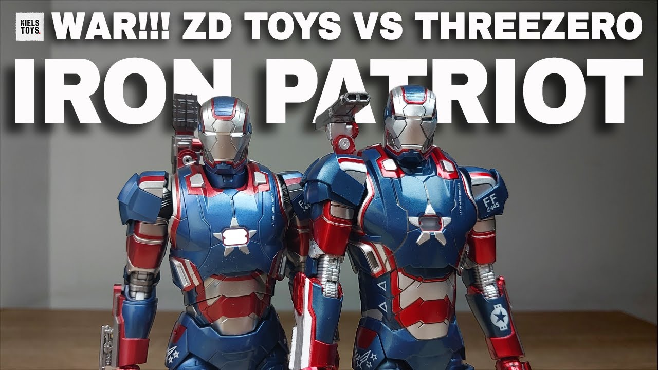 INI REVIEW JUJUR IRON PATRIOT ZD TOYS VS THREEZERO IRON MAN 3 | MARVEL INFINITY SAGA