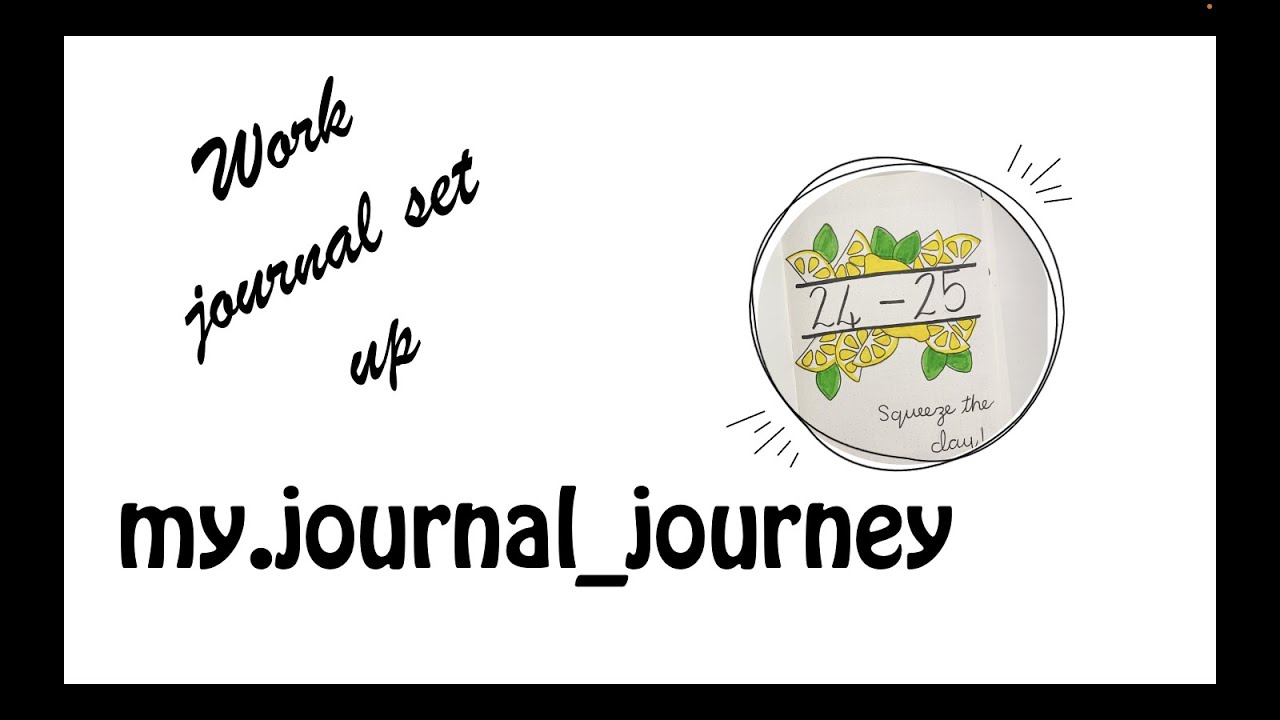 Plan with me 2024-2025 work journal set up