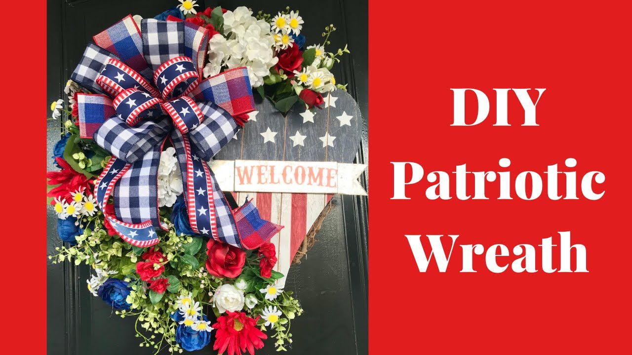 DIY Patriotic Wreath | America Wreath | Fourth of July Wreath | Festive July 4th Wreath