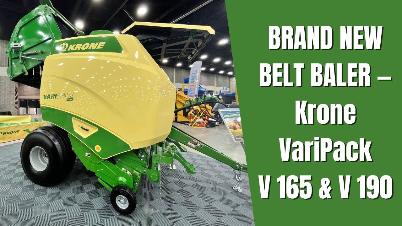 BRAND NEW BELT BALER — Krone VariPack V 165 & V 190