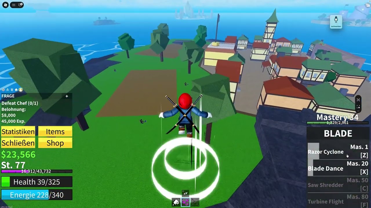 ich spiele Blox Fruits