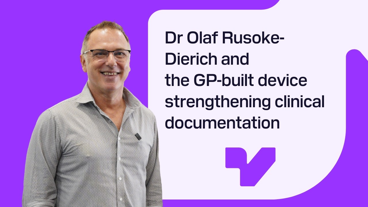 Dr Olaf Rusoke-Dierich and the GP-built device strengthening clinical documentation