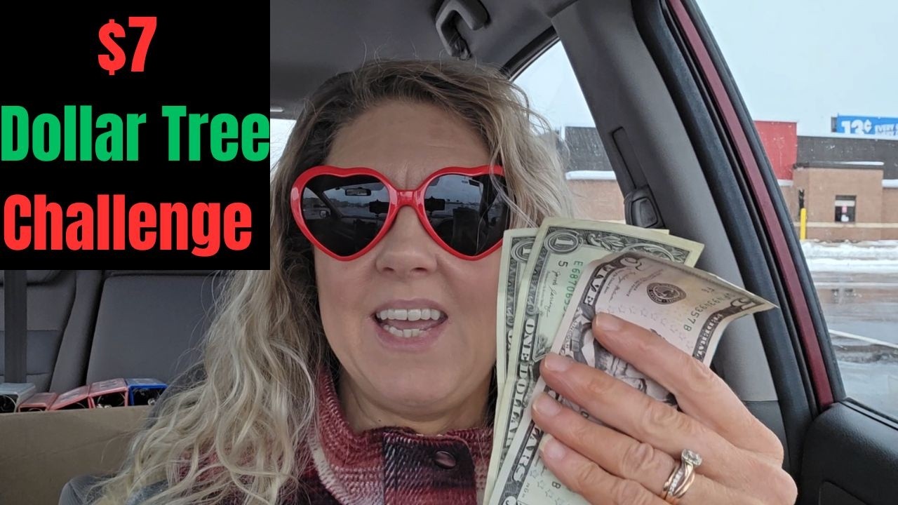 $7 Challenge Dollar Tree Valentine's Day Shopping Haul 2026 (cash only)