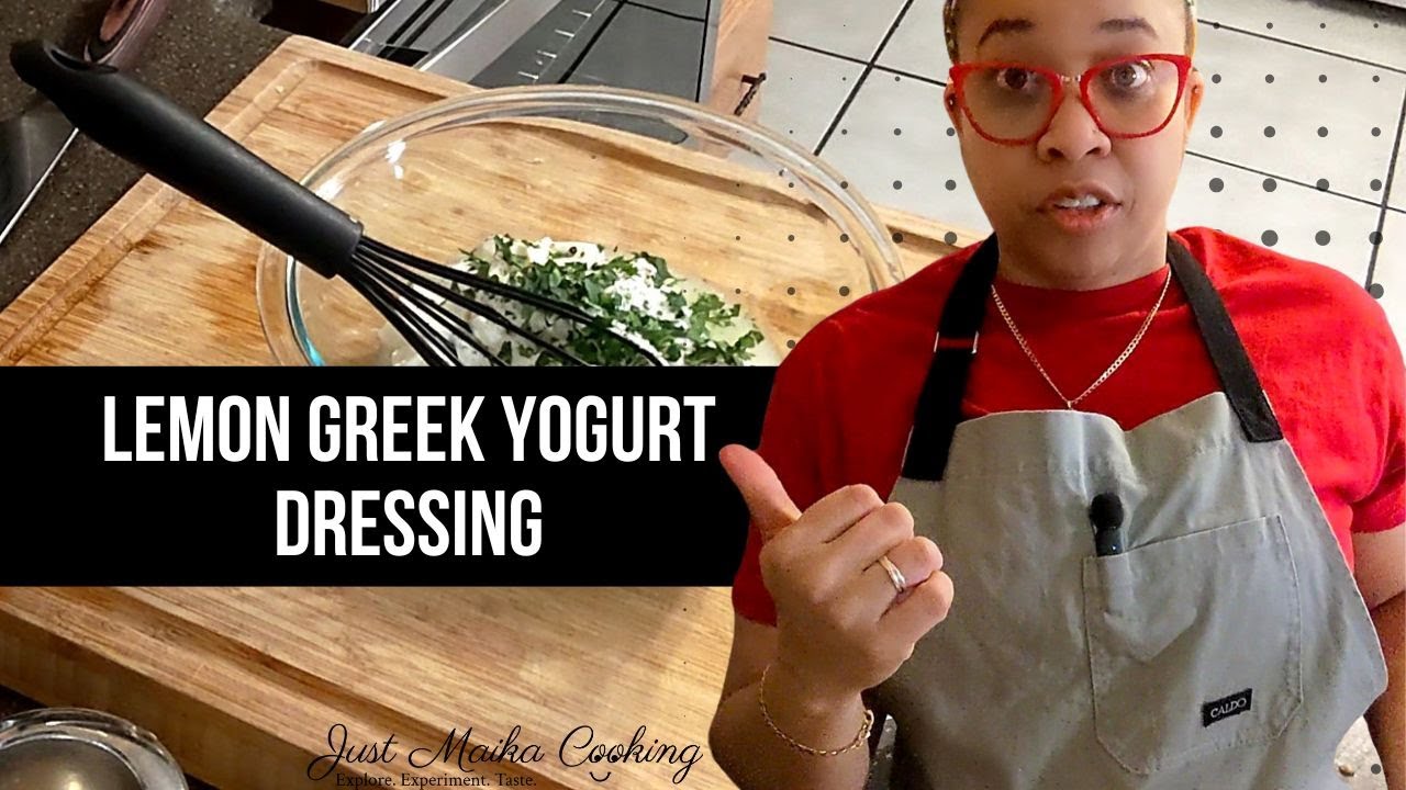 How to Make Lemon Greek Yogurt Dressing | Quick & Healthy Salad Dressing Recipe