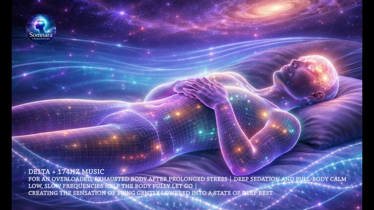Delta + 174Hz Music | For an Overloaded, Exhausted Body After Prolonged Stress | Sound Healing