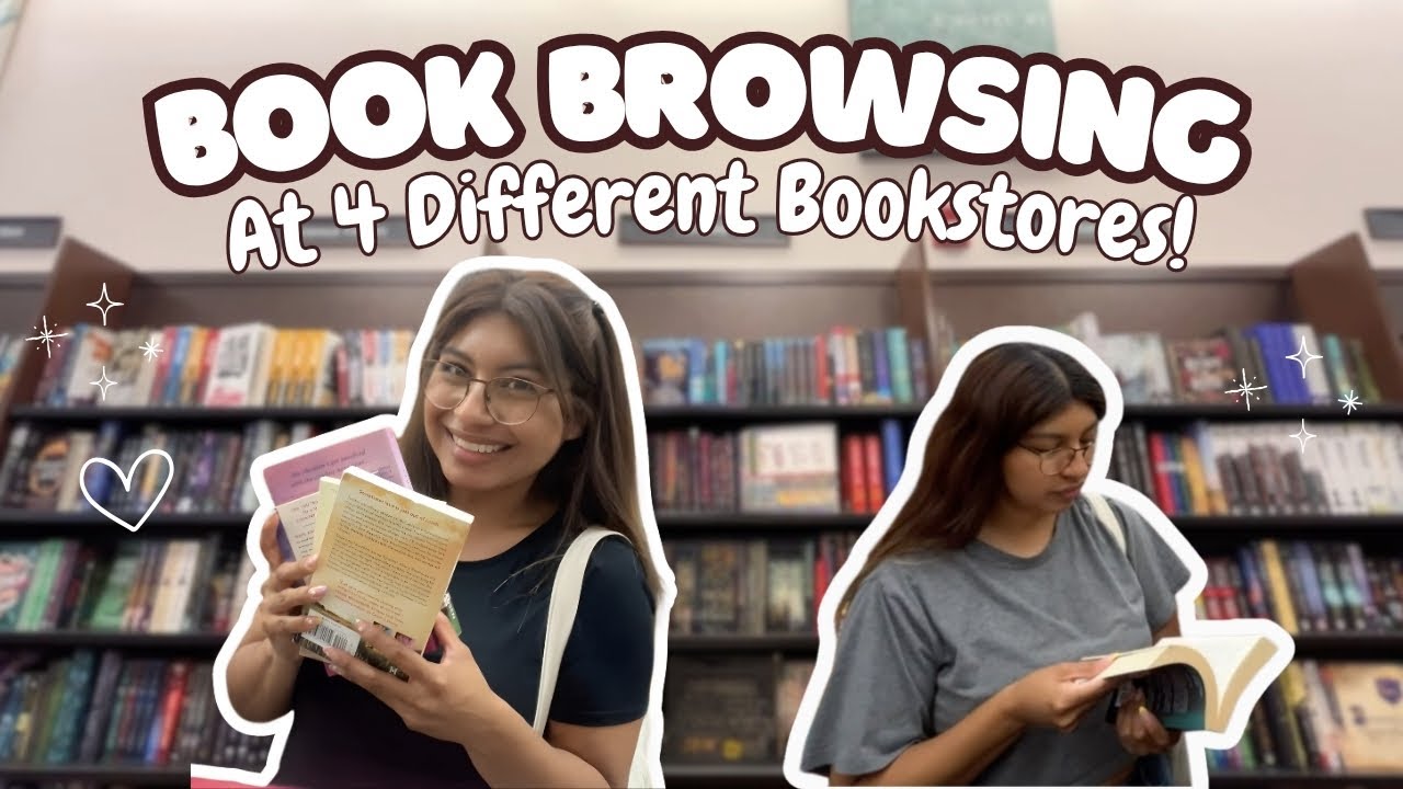 Cozy Bookstore Vlog 📚Book Browsing At 4 Different Bookstores! 📚🤓📖