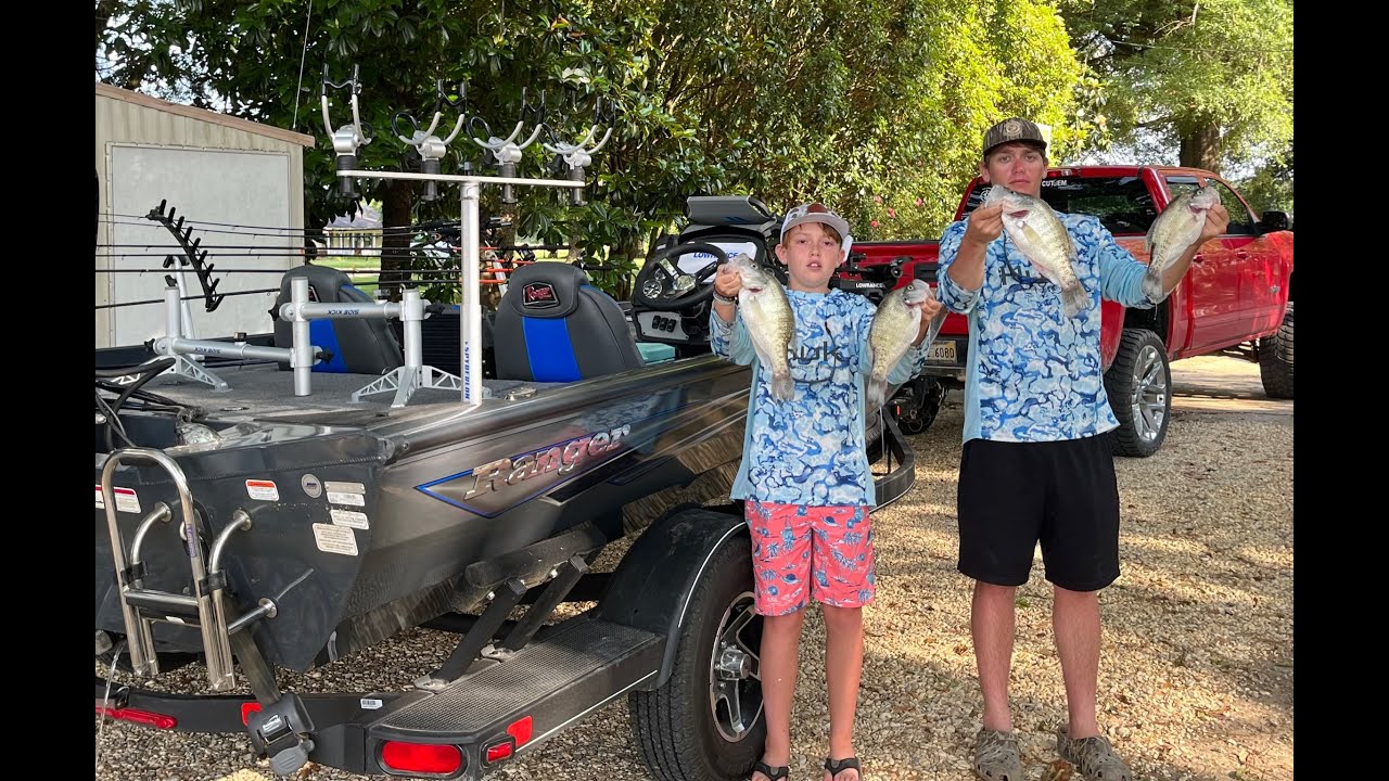 Enid Lake crappie fishing (summer bite)
