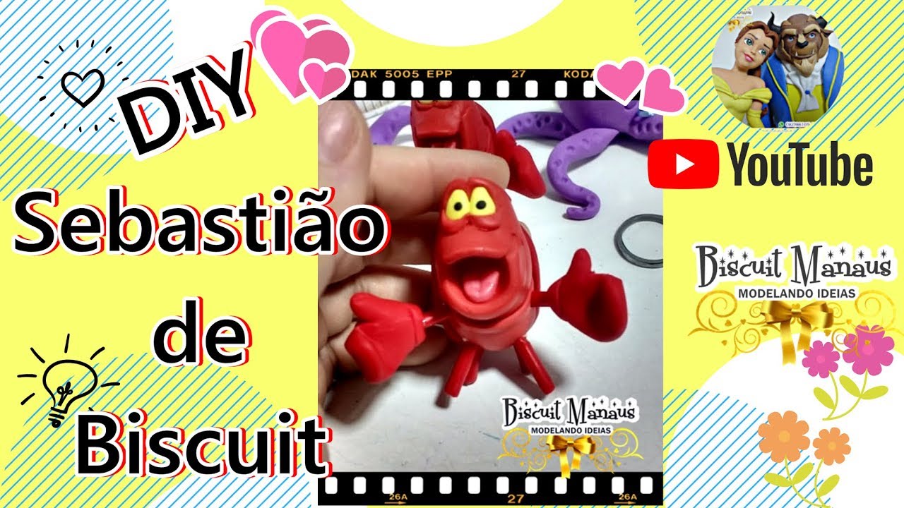 DIY- Sebastião de Biscuit - Aula de Biscuit