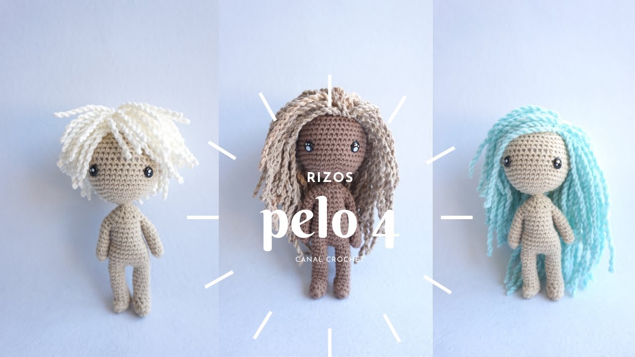 Pelo 4, rizos amigurumi tutorial