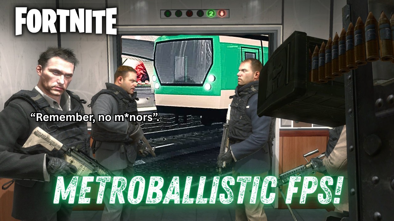 Fighting In An ONSLAUGHT In A SUBWAY STATION! (CUSTOM MAP!) | - Fortnite