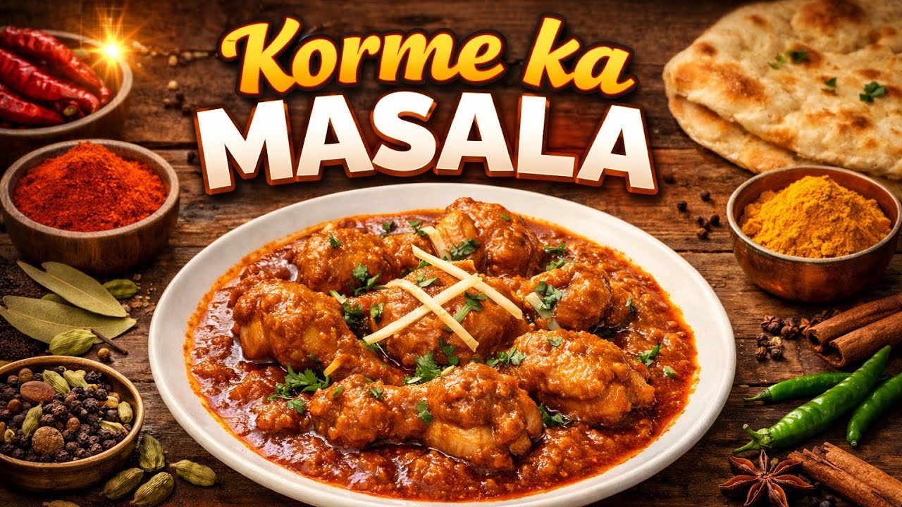 Home made Korma masala  ہوم میڈ قورمہ مصالحہ होममेड कोरमा मसाला (2/2/26mon5:12pm)