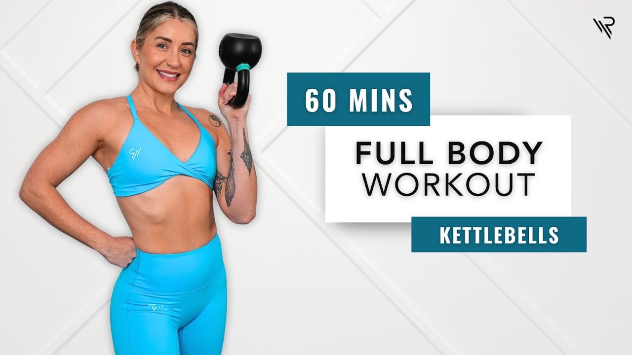 60 Min Full Body Single Kettlebell Workout (Single Kettlebell)