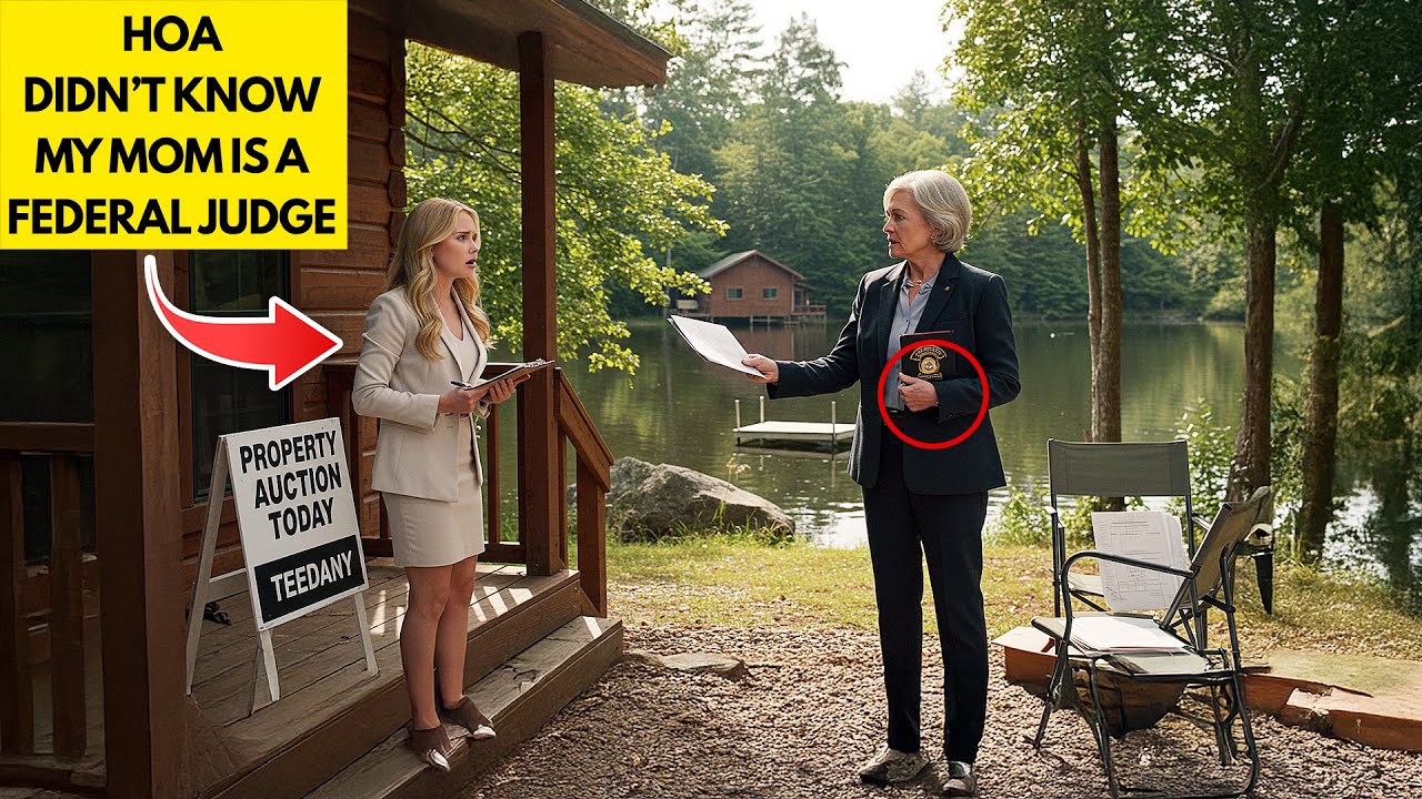 HOA Karen Auctioned My Mom’s Lake Cabin, Finds She’s a Federal Judge who Can Shut Them Down!