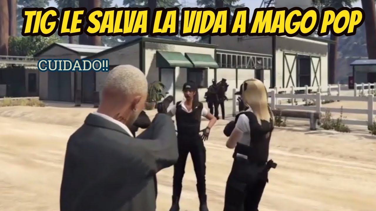 TIG LE SALVA LA VIDA A MAGO POP