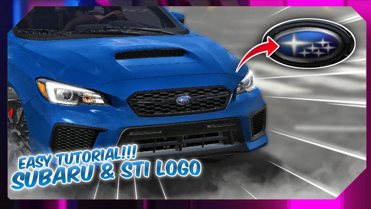 How To Make Logo Subaru And Sti Design Tutorial Car Parking Multiplayer