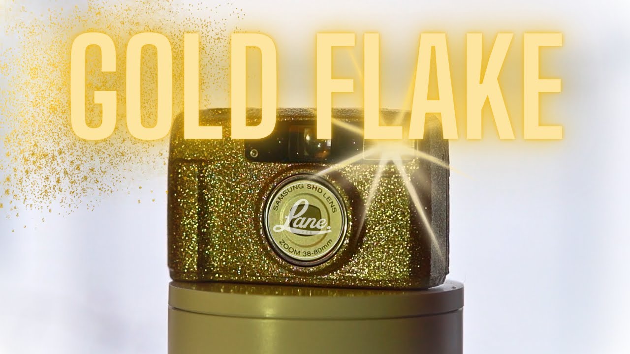 Customizing a POINT & SHOOT Film Camera With GOLD FLAKE Bling!!