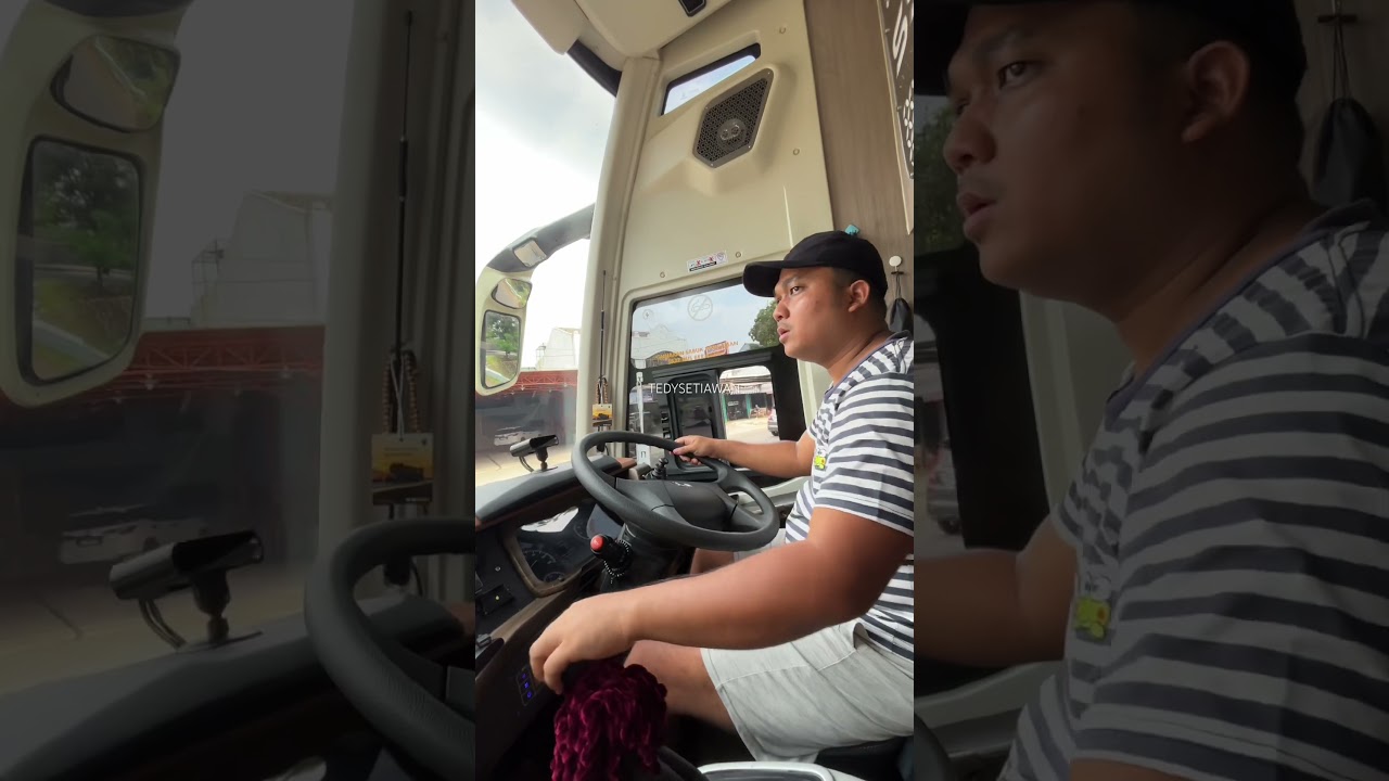 Driver handal ni bawa bus nya enak banget