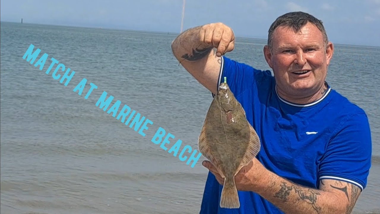 рыбалка на пляже Флитвуд, Великобритания, морская рыбалка