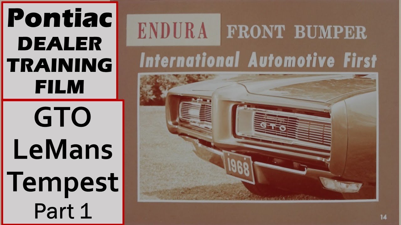1968 GTO LeMans Tempest Safari Wagon - Pontiac Dealer Training Film - Engineered for Sports Action