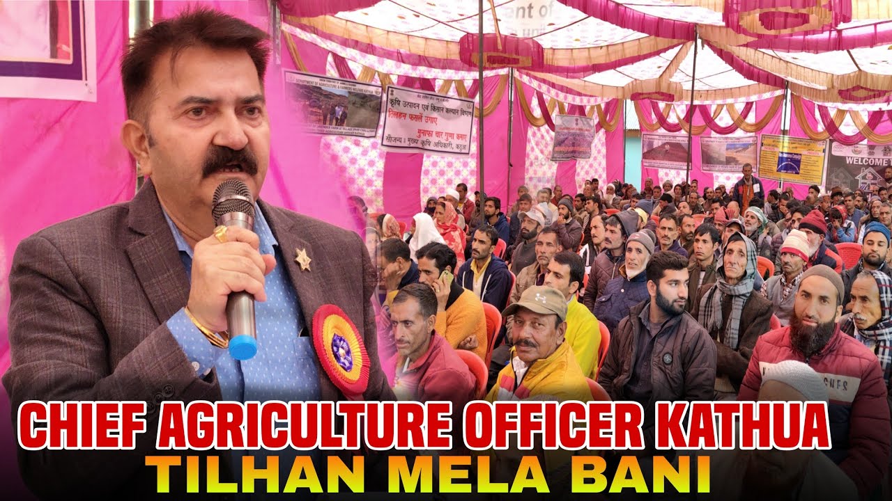 Chief Agriculture Officer Kathua Addressing the farmers during Tilhan Mela Bani
