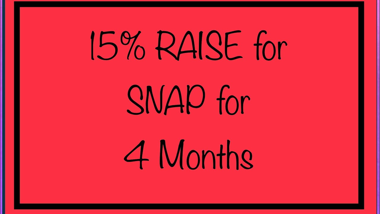 15% Raise for SNAP Benefits with New Stimulus Proposal - December 10 Update