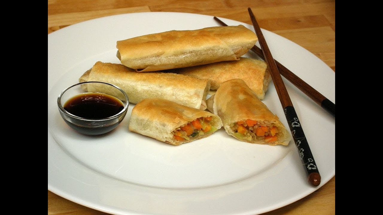 Vegetarische Frühlingsrollen