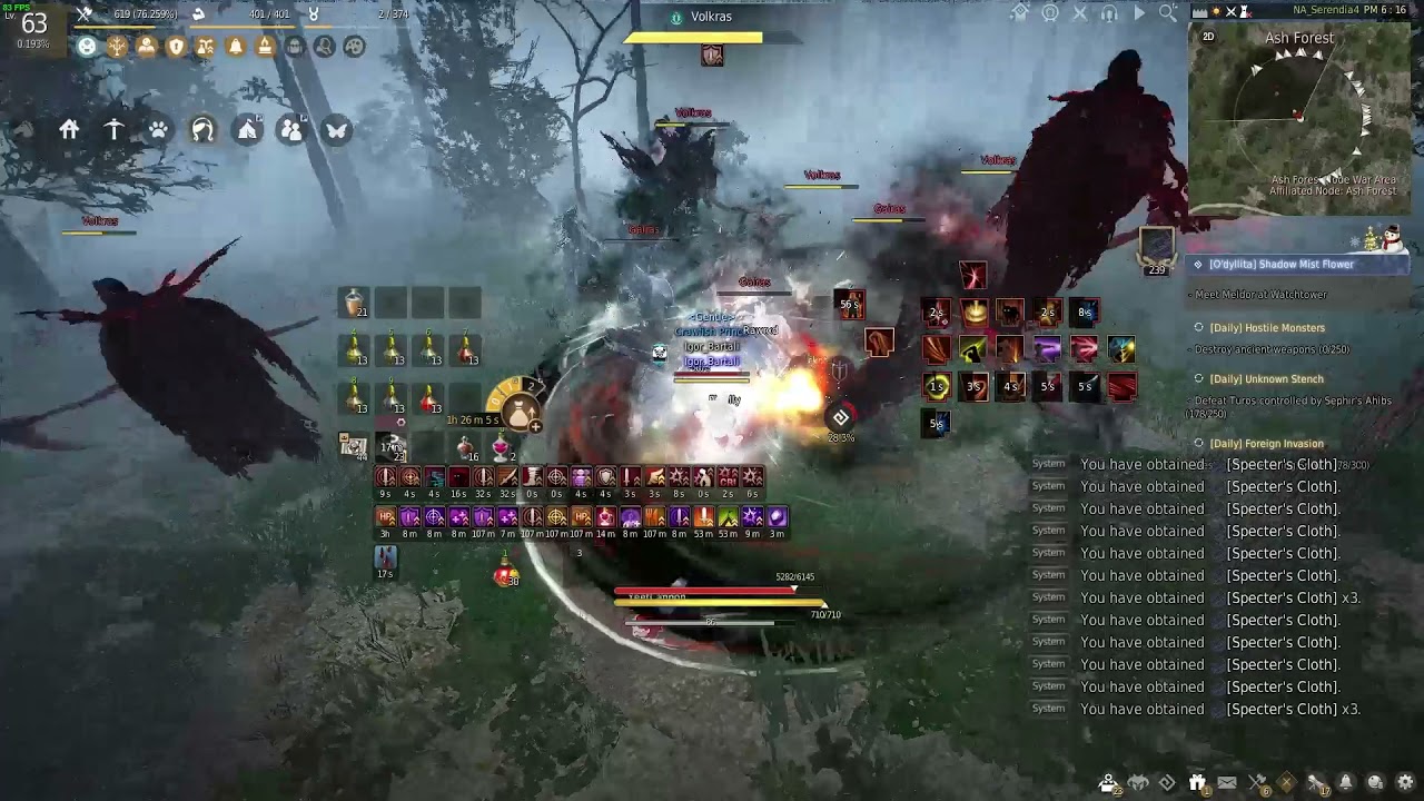 BDO - Succ Striker Reboot | 2.5k Blue LS  Ash Forest | 301k