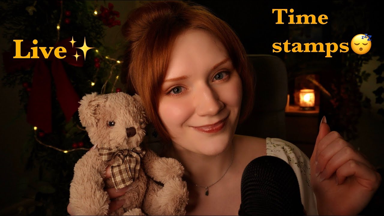 ASMR🥰Kisses,Clicky Inaudible whisper,Spit painting,Honey Spoon,Head massage,Plucking,Coconut rain😴