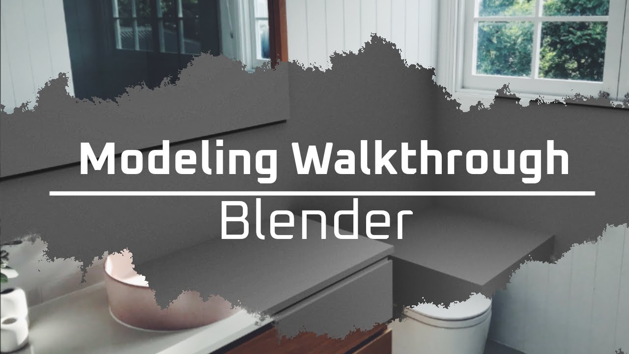 Architecture Modeling for Beginners - Bathroom - Part 1 - Blender 2.83