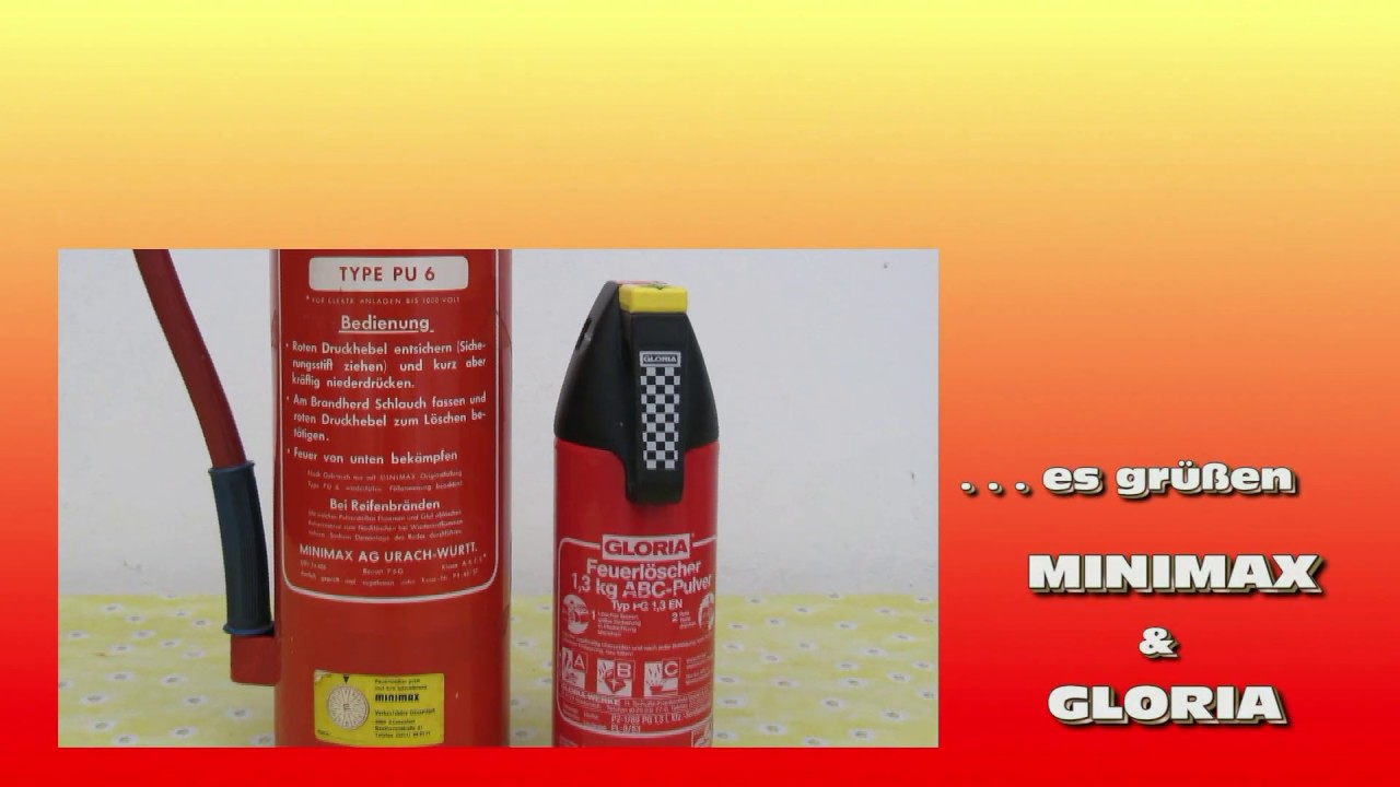 MINIMAX & GLORIA . . . löschen Feuer wunderbar . . .
