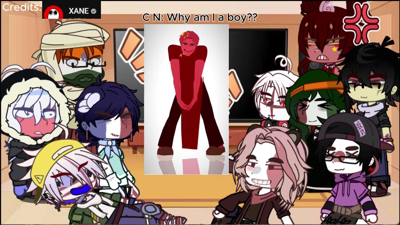 COUNTRYHUMANS react to.....|| FIRST GCRV || #countryhumans
