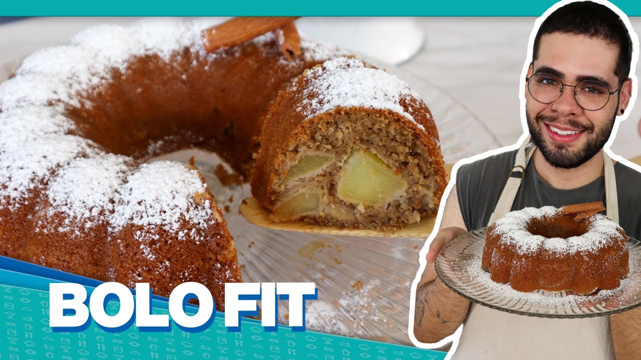 BOLO DE MAÇA FIT E SEM GLÚTEN | BOLO SEM FARINHA DE TRIGO