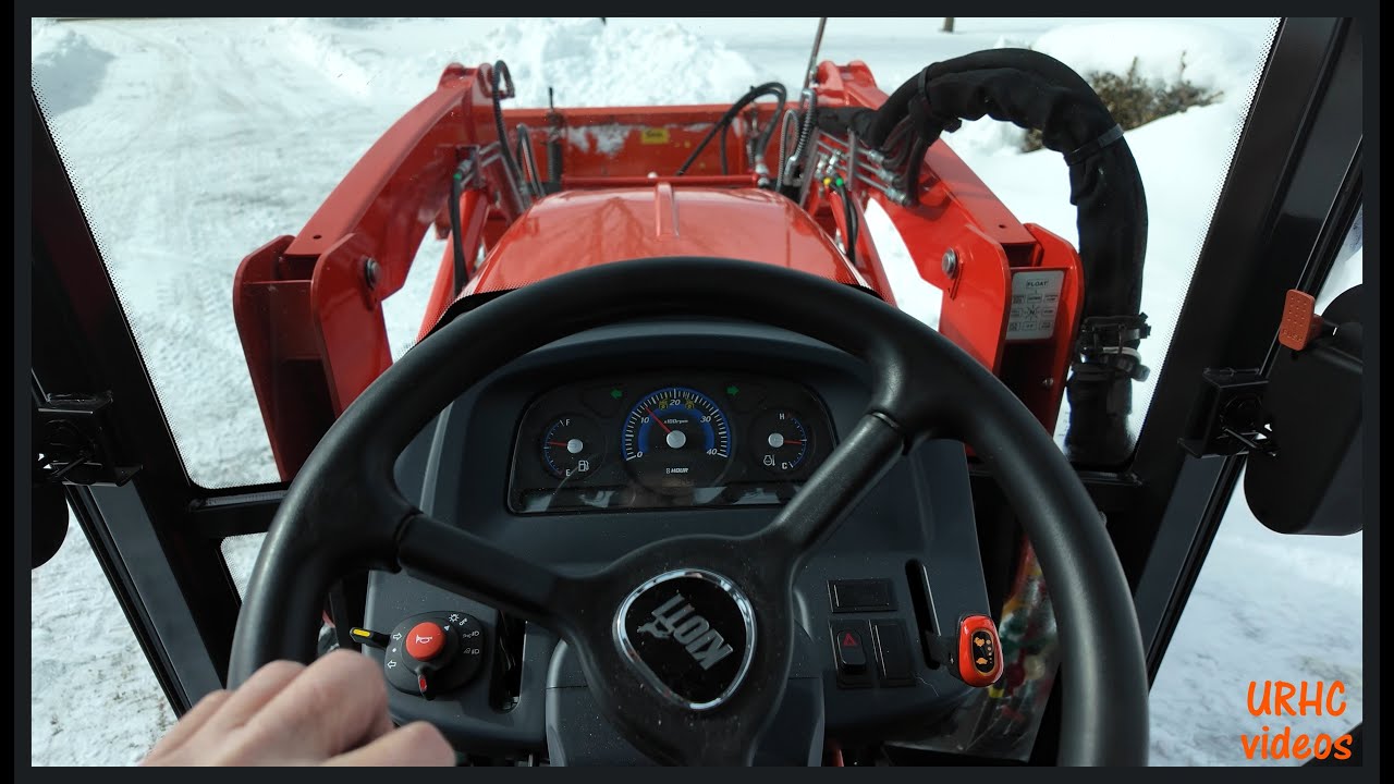 Plowing Snow With My Kioti CK2620 POV