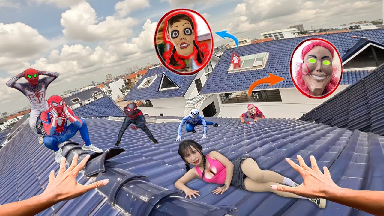 7 SPIDERMAN Vs SMILING WOMAN REAL LIFE ESCAPE 47.0 (Horror Parkour Pov Short) | Epic POV