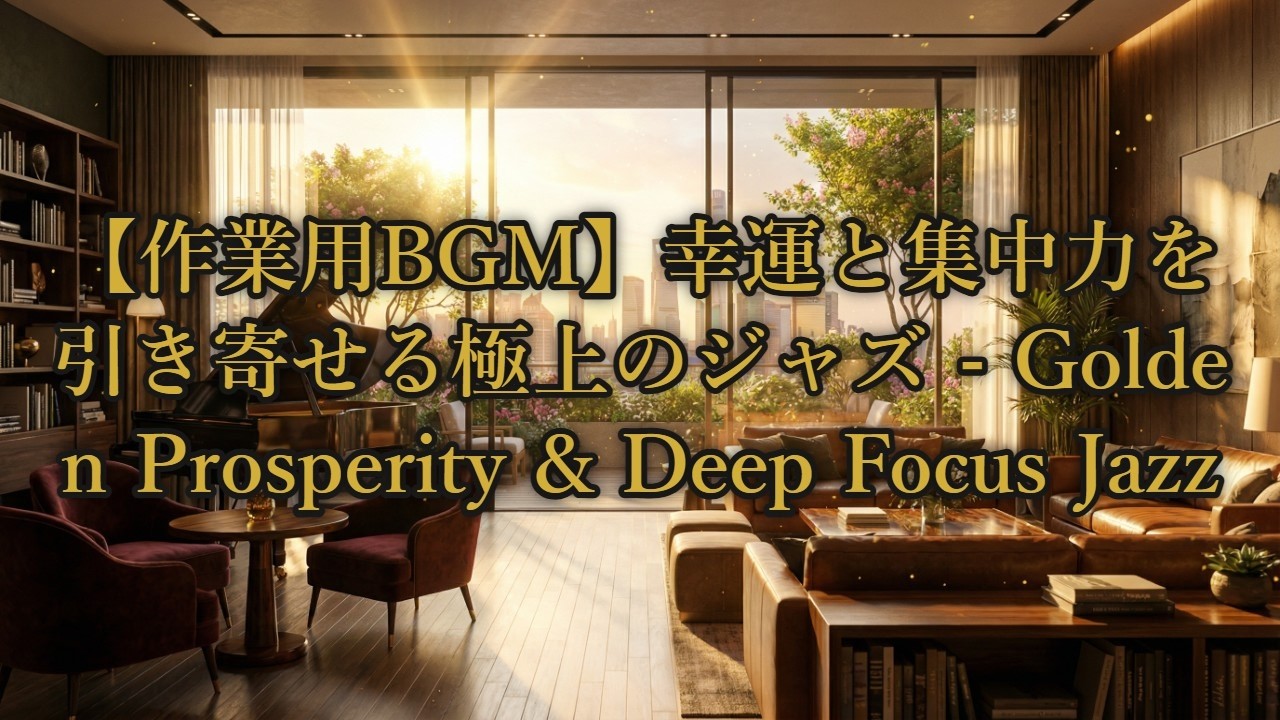 【作業用BGM】成功と集中を引き寄せる黄金のモダンジャズ   Golden Success & Deep Focus Modern Jazz