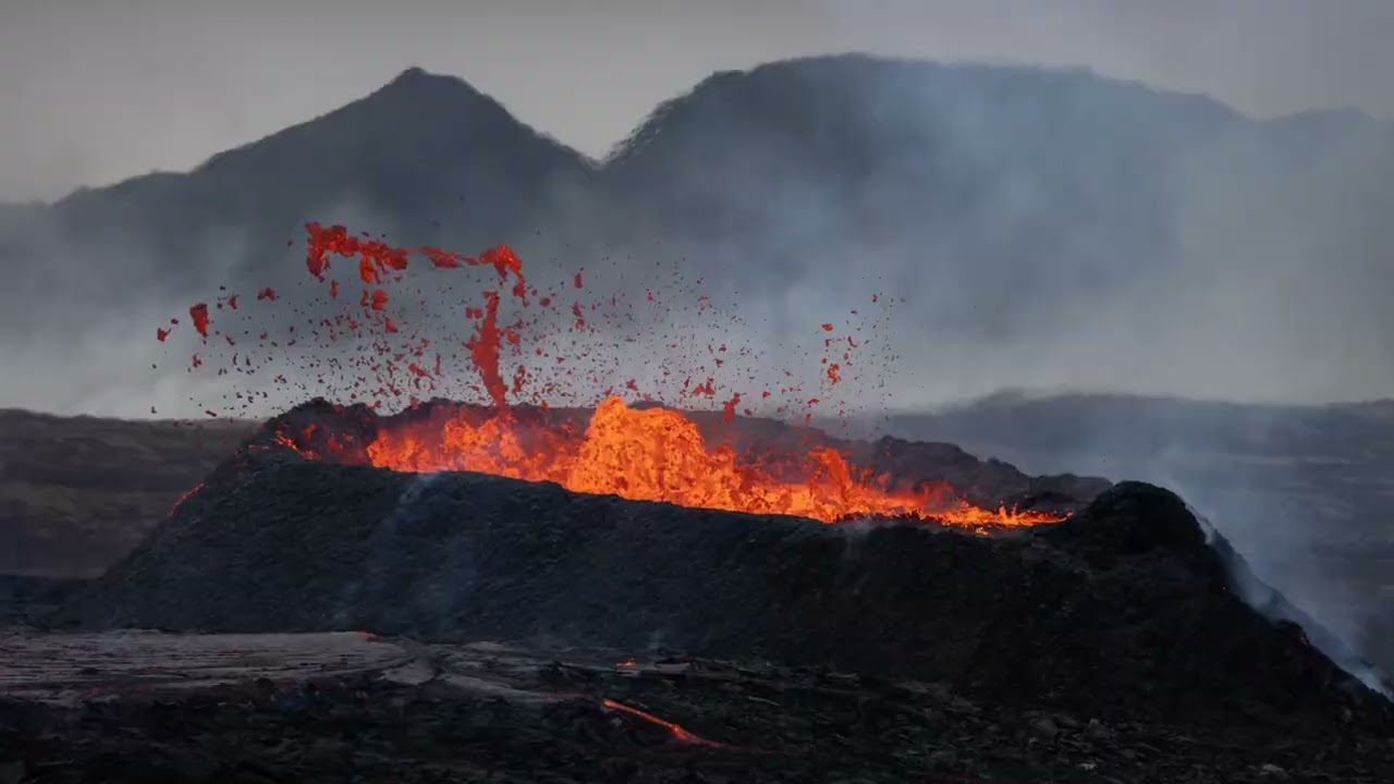 Island 4k Feuer & Eis