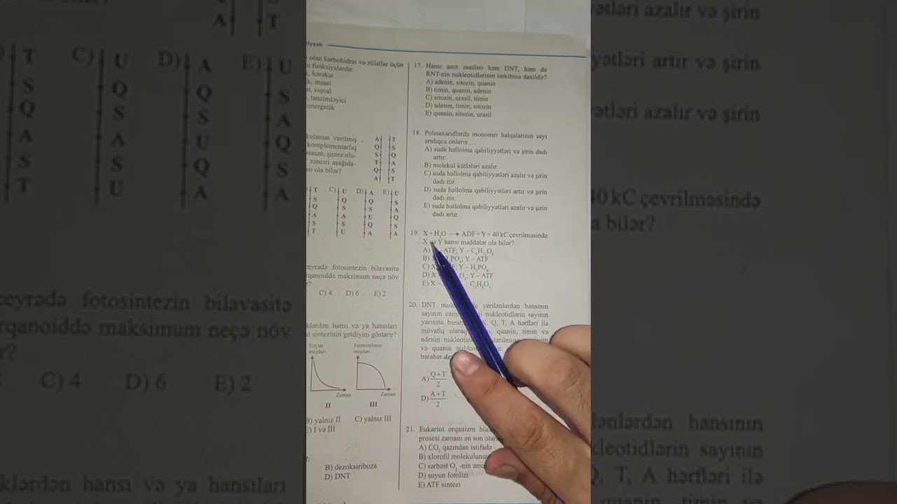 Güvən test bankı. Biokimya test həlli N - 1- 51