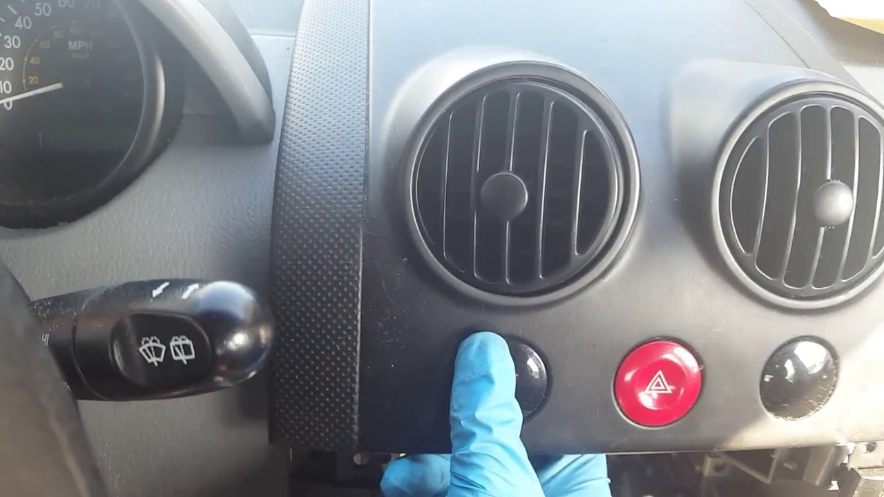 How to remove the hazard switch on a chevy aveo