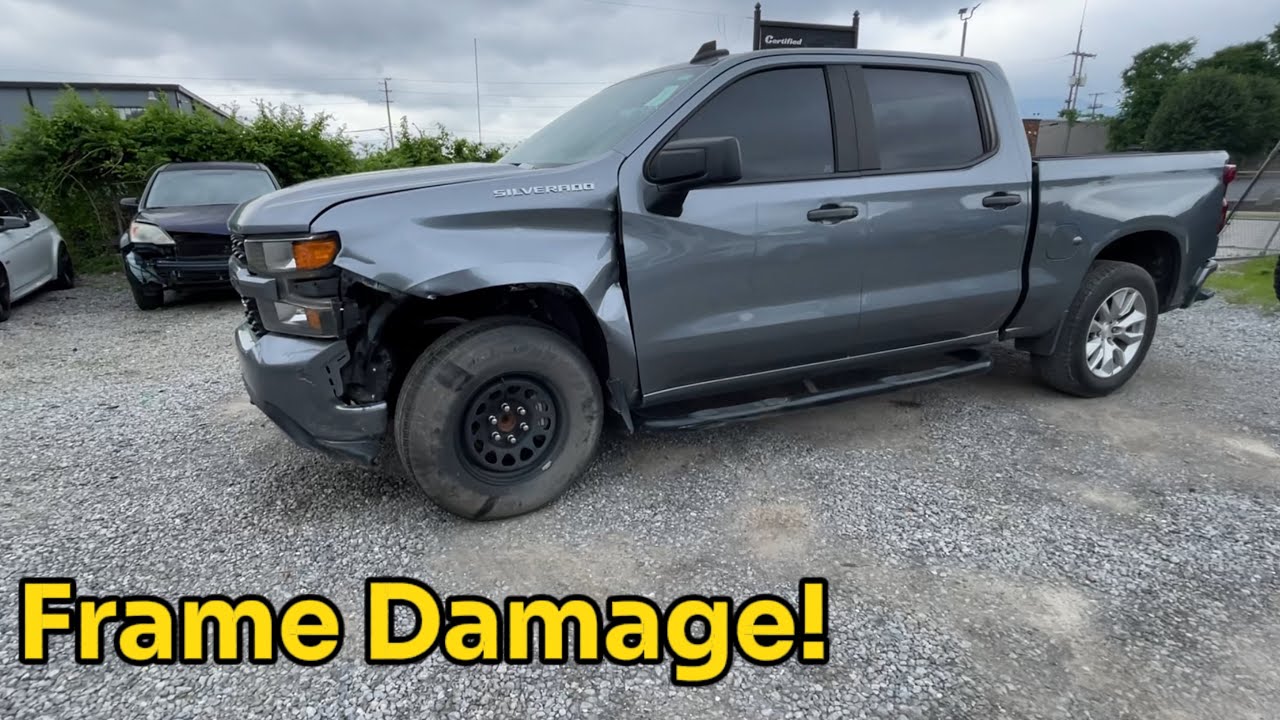 Восстановление Chevrolet Silverado 2019 года с поврежденной рамой. Часть 1