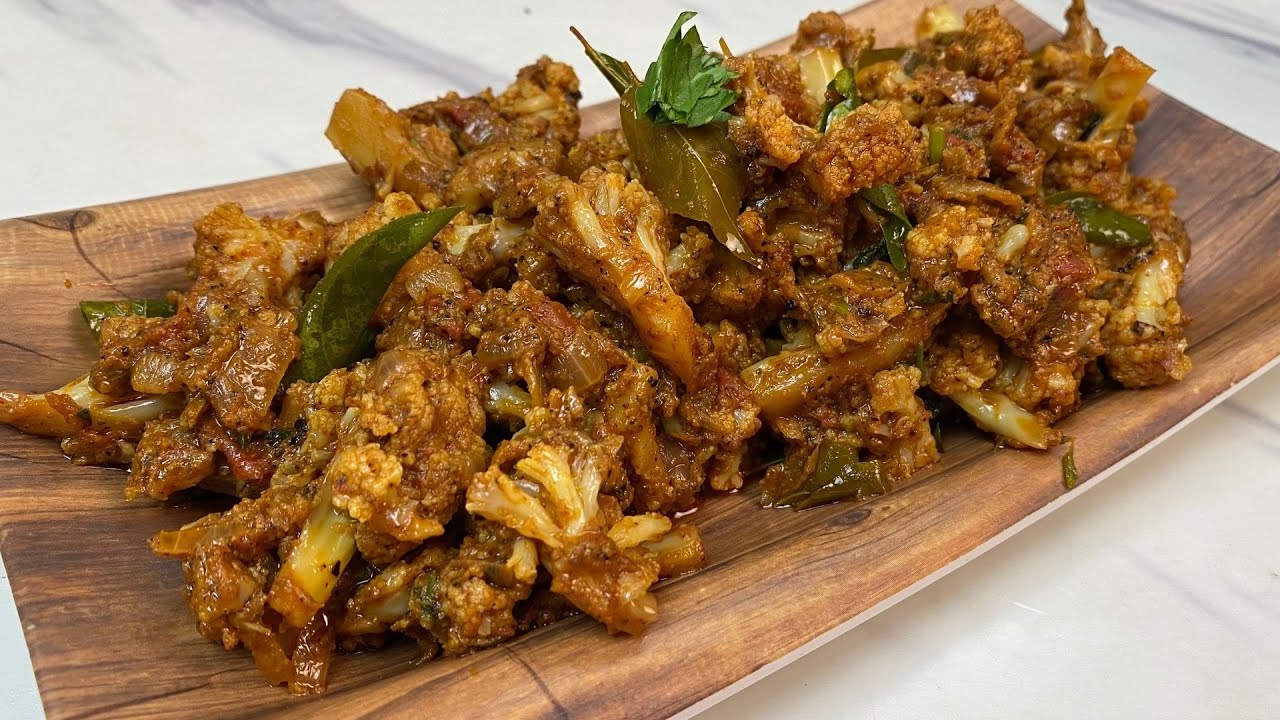 காலிஃப்ளவர் மிளகு மசாலா | Cauliflower Masala | Cauliflower Curry In Tamil