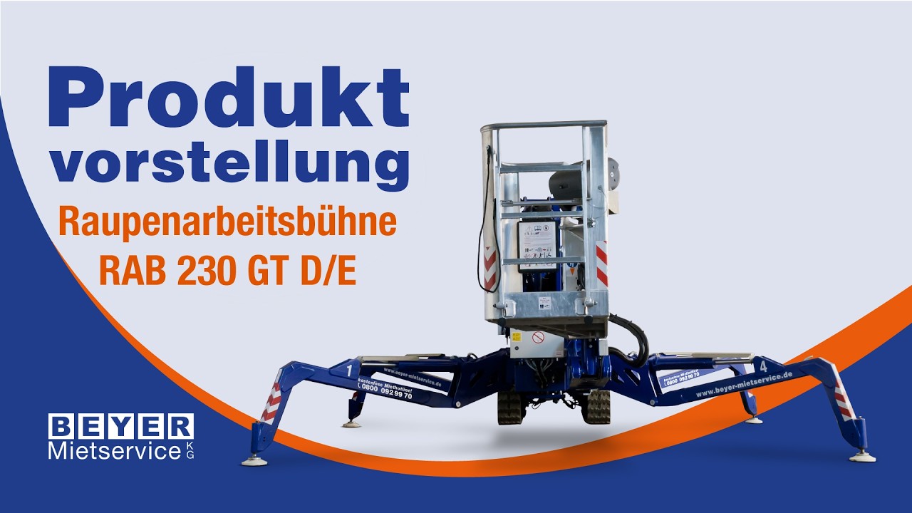 Raupenarbeitsbühne RAB 230 GT D/E | Mieten Teupen LEO 23 GT