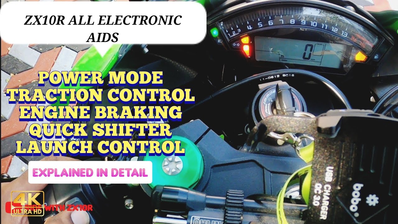 How to change electronic settings in zx10r | All electronic aids present in the zx10r |