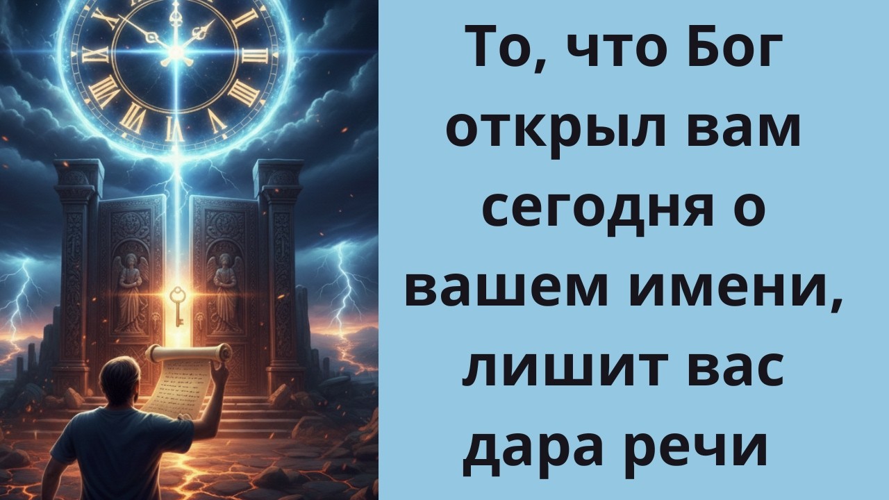 📜То, что Бог открыл вам сегодня о вашем имени, лишит вас дара речи ✨...