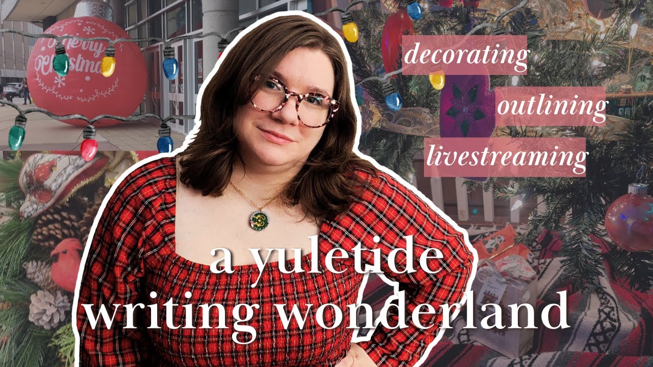 🎄 decorations, holiday shopping + updating my outline 🎁 // yuletide writing vlog