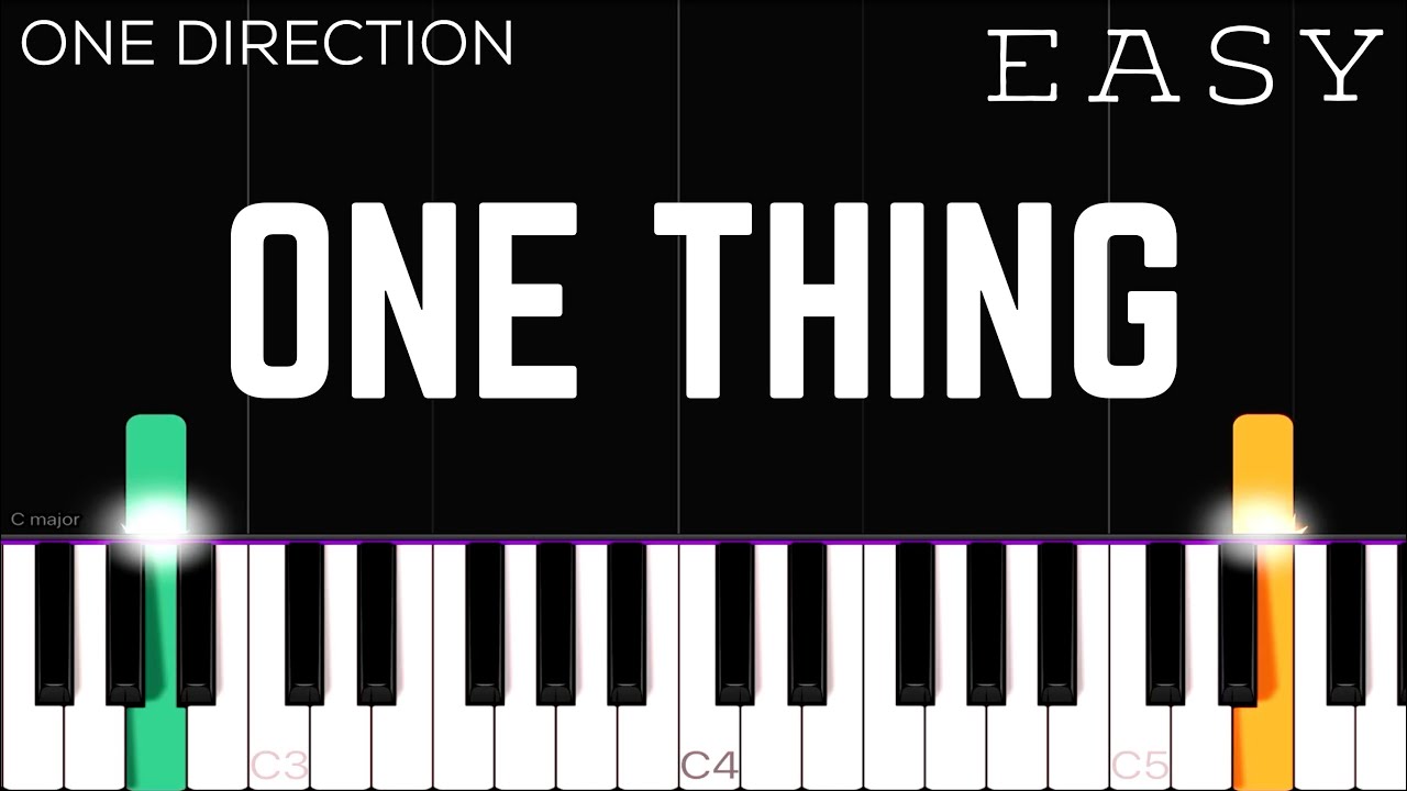 One Direction - One Thing | EASY Piano Tutorial