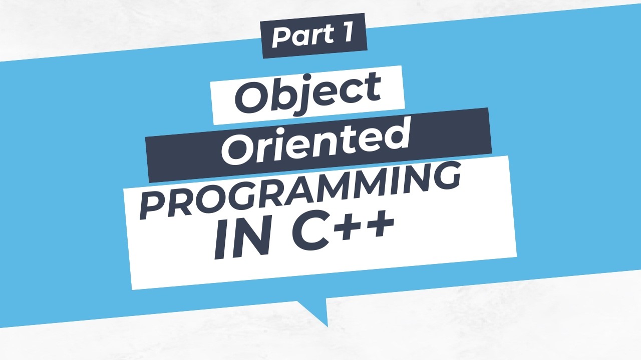 Object Oriented Programming Crash Course  Part 1