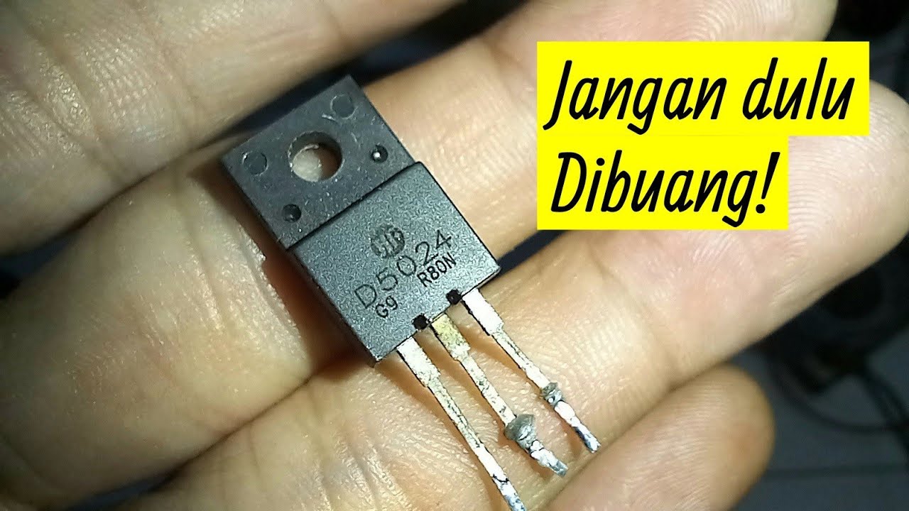 Cara Tes Kaki Transistor Horizontal TV D5024 Yang Benar